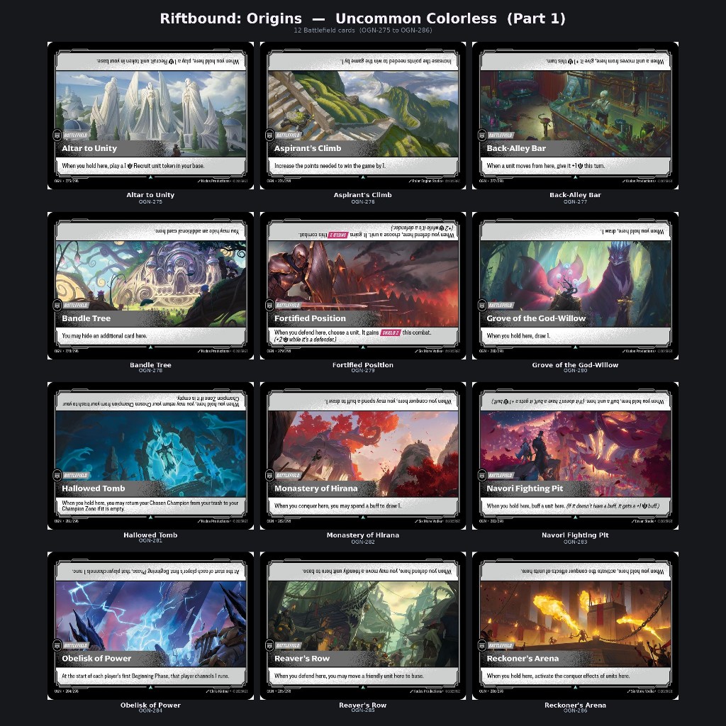 Riftbound : Origins Uncommon single card (Battlefield)