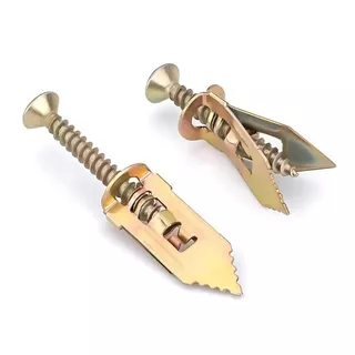 พุกยึดยิปซั่ม 100/200ชุด พุกผีเสื้อเหล็ก พุกยิบซั่ม สกรู พุกเหล็ก พุกผีเสื้อเหล็กยิปซั่ม พุกปีกผีเสืม สกรูขยายตัว