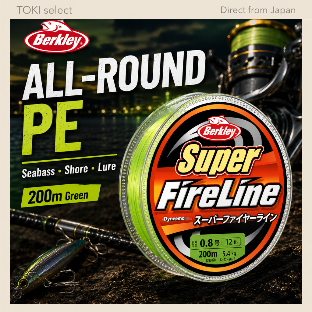 Berkley Super FireLine PE Line 200m Green 0.8-2.5 Gou Fishing Line