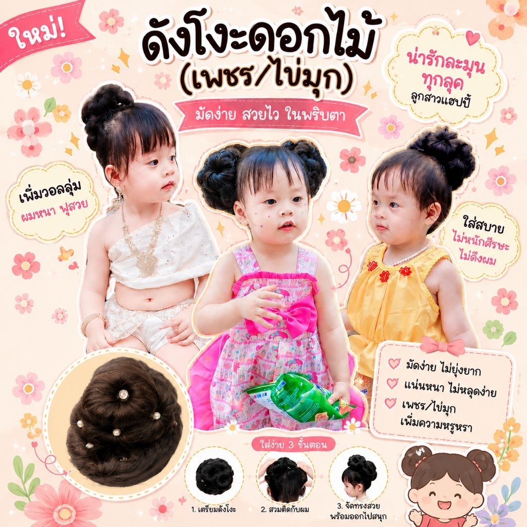 ดังโงะดอกไม้(ไข่มุก/เพชร)