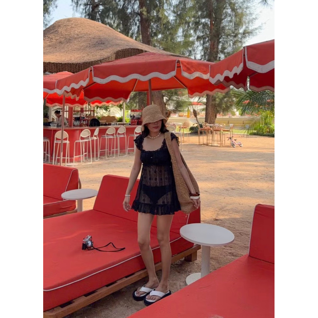 (บีน่า) มินิเดรสลูกไม้ งานร้าน 19dec.ourday ส่งต่อ