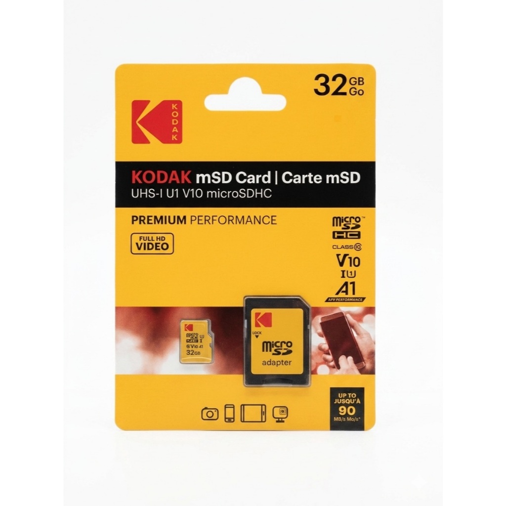 Kodak mSD Card UHS-l U1 V10 micro SD card class 10 ของแท้
