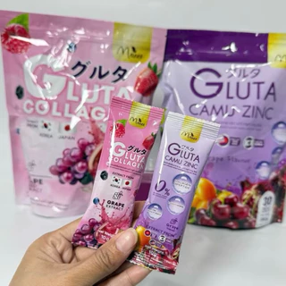 โปรคู่ คอลลาเจนสูตรใหม่ชมพู&ม่วง 2 ห่อ 60 ซอง แบรนด์มณี
