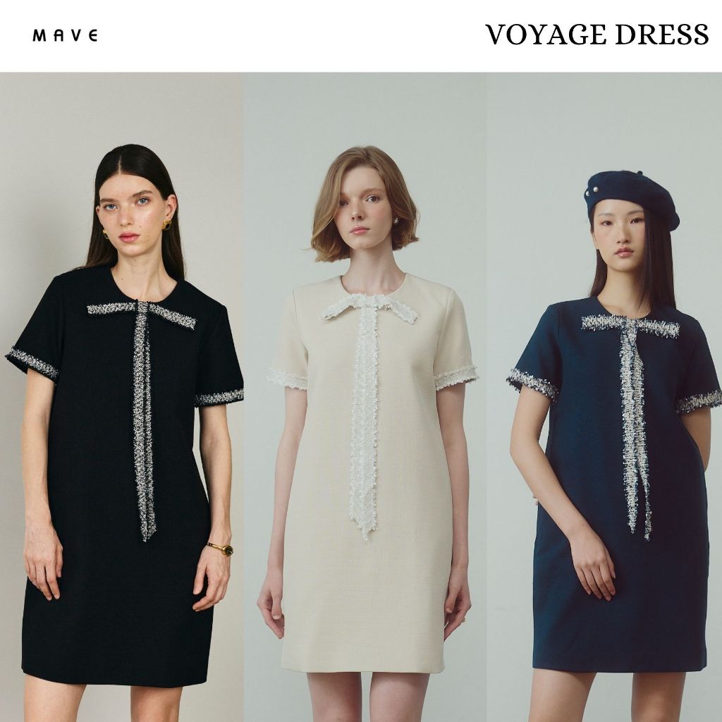 MAVE เดรส รุ่น Voyage สี NAVY,HORLICK,BLACK