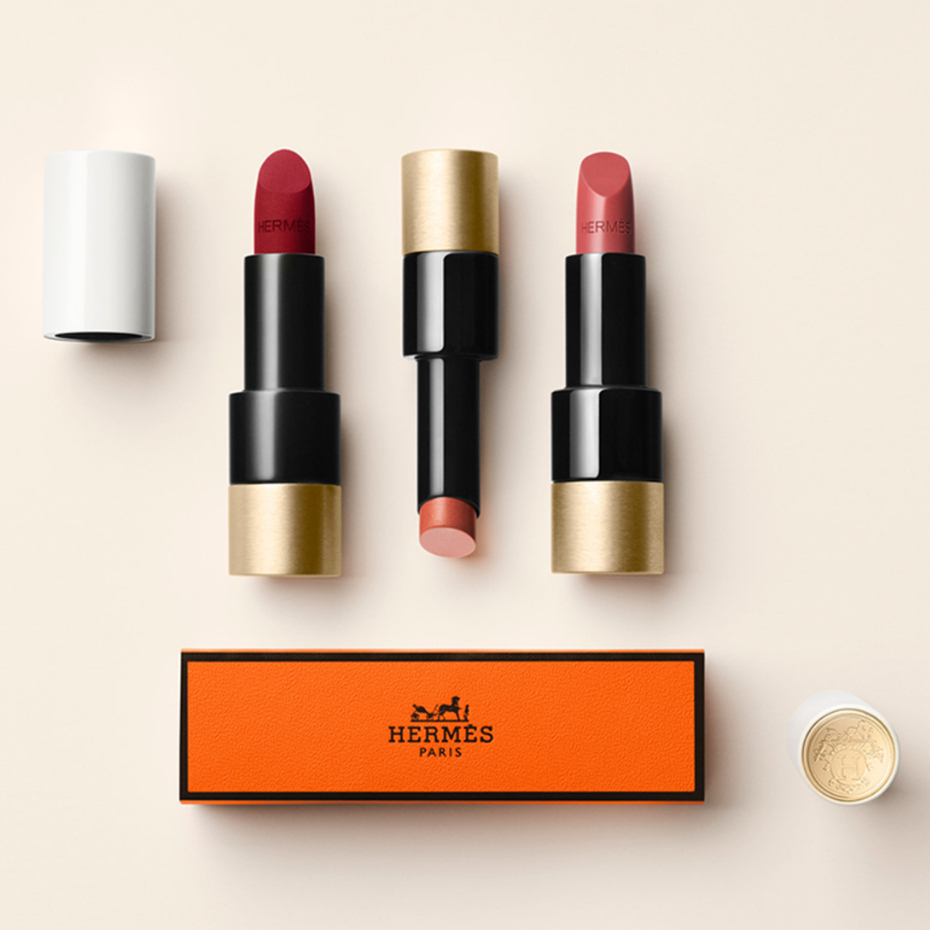 แท้🚚จัดส่งภายในวันเดียวกัน Hermes Rose Hermes Rosy Lip Enhancer 3.5g สี #30 Rose De Ete #14Rose Abicot #49 Rose