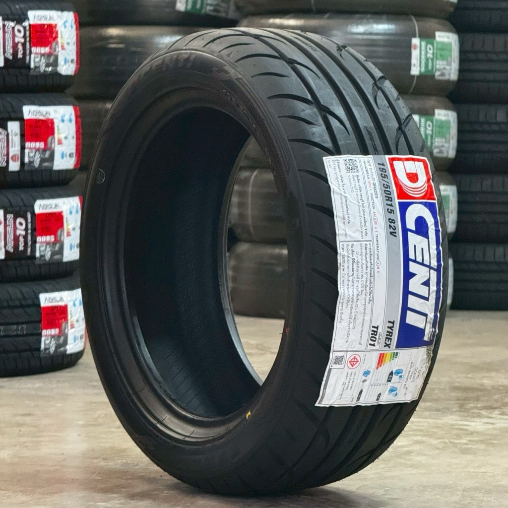 ยางรถยนต์ DCENTI 195/50R15 TYREX ปี25 ยางรถเก๋งขอบ15 ยางรถยนต์