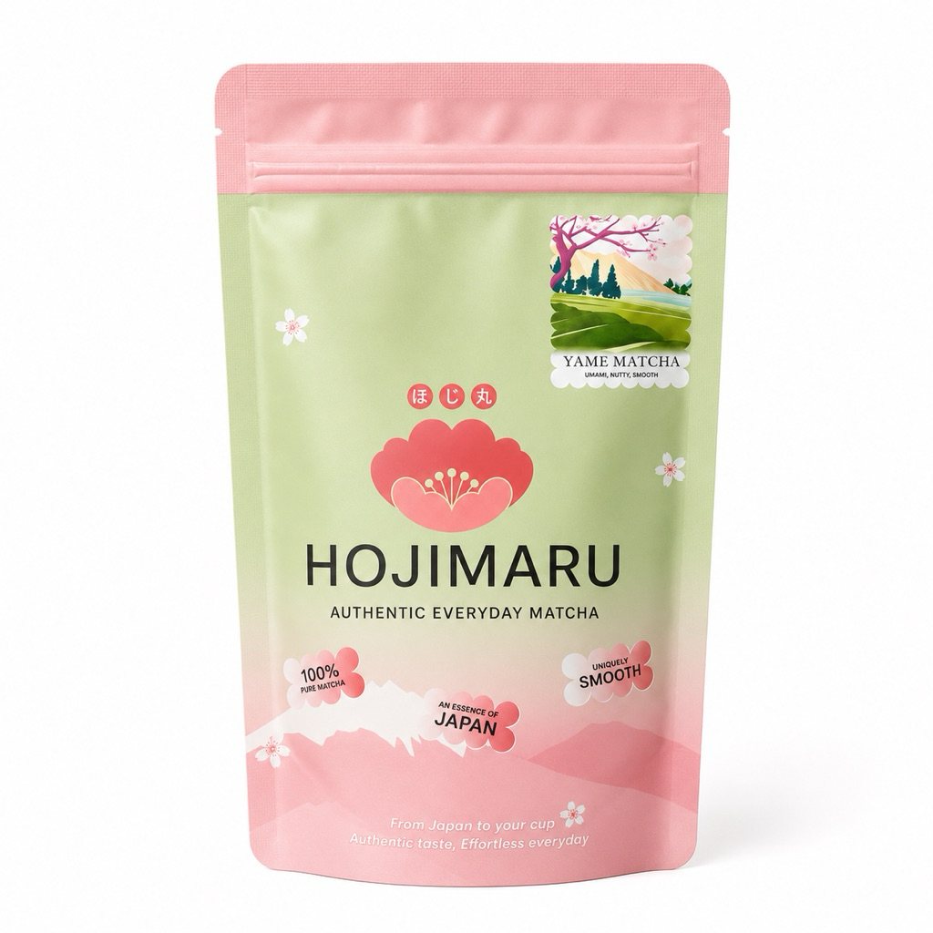 (HOJIMARU) ผงมัทฉะ YAME MATCHA จากฟุกุโอกะ โทนถั่ว