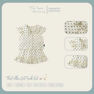 (พร้อมส่ง/ส่งด่วน🛵) The Polka Dot Shorts Set ชุดเซ็ตเด็ก-กระโปรงบอลลูน สไตล์เกาหลี จาก the.ugly.duckling