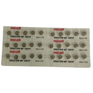 ถ่านกระดุม Maxell SR621SW , SR626SW แบบหลุม แบ่งขาย 30เม็ด,50เม็ด,100เม็ด