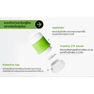 YUWELL Anytime CT5 Pro CGM ตรวจน้ำตาลต่อเนื่อง 16วัน ติดตั้งง่าย OneStep แท้พร้อมส่ง