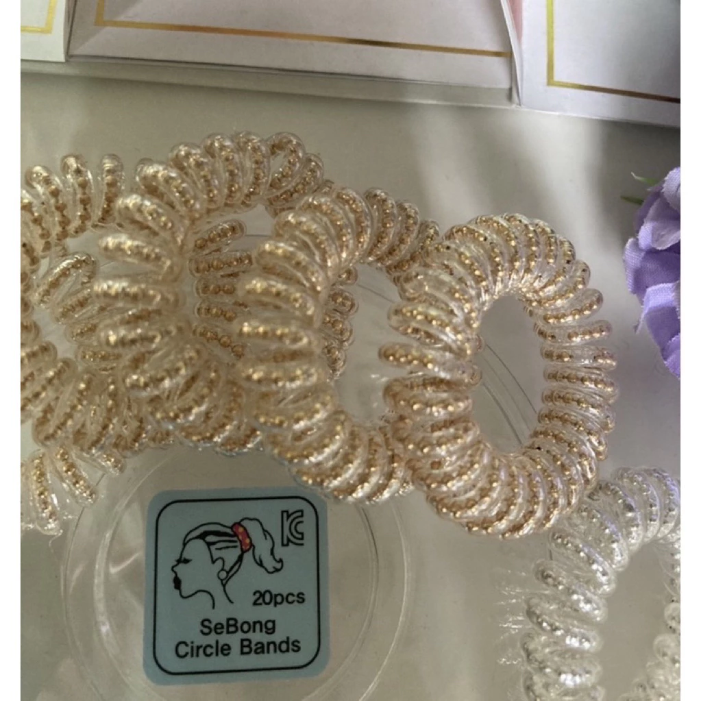 ยางรัดผมเกาหลี 🇰🇷SeBong ,Mooyeong Circle Bands ของแท้ 1 ชิ้น ))Made in Korea🇰🇷 คุณภาพเยี่ยม ทนทาน ไม่ดึงเส้นผม