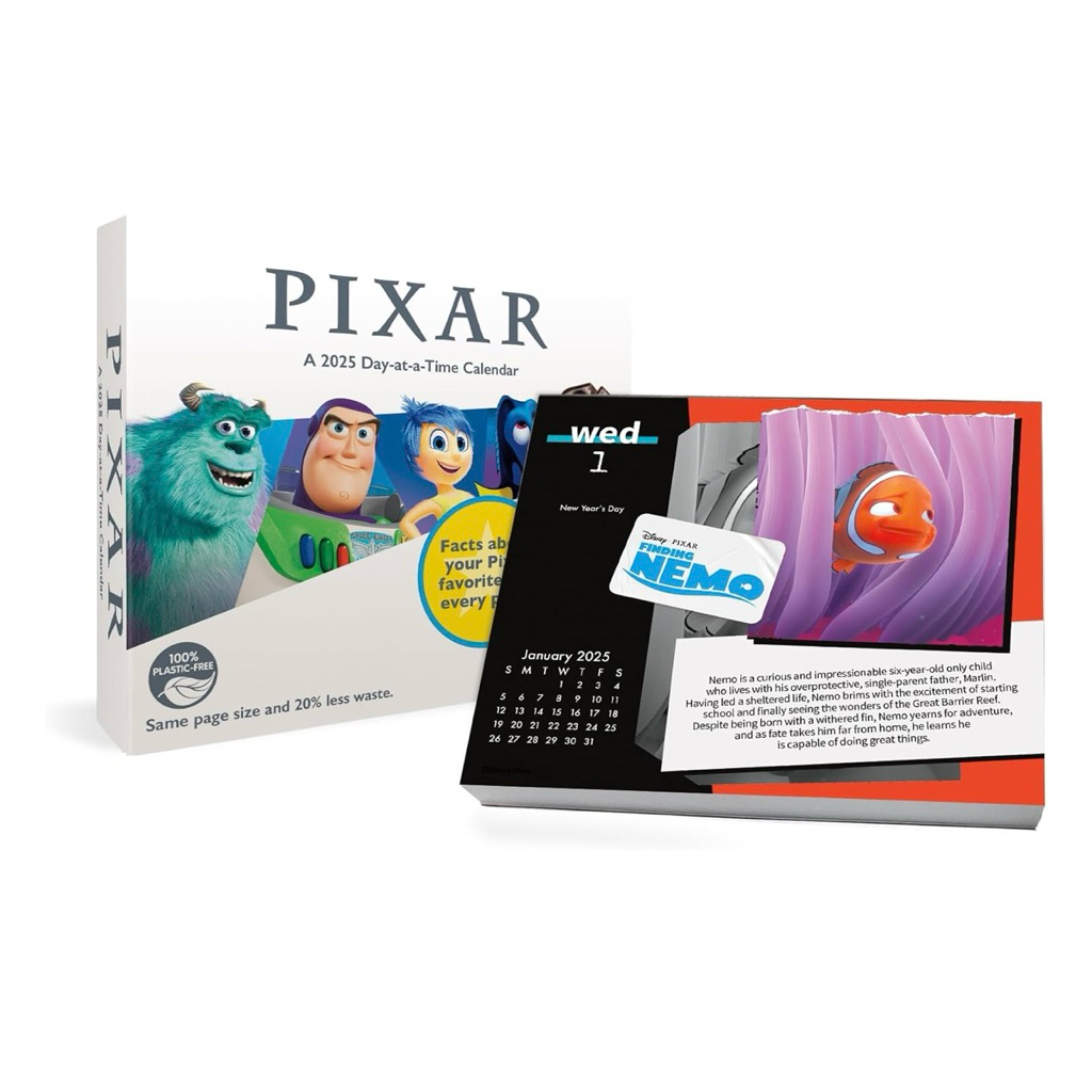 💡January 💡2025 Disney Pixar Day-at-a-Time Calendar ปฏิทินรายวัน เดือนมกราคม