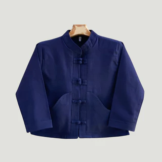 เสื้อคอจีนผู้หญิง ไทเขิน กระดุมจีน ทรงสวย สไตล์ล้านนา ใส่สบาย อก 38-44 นิ้ว
