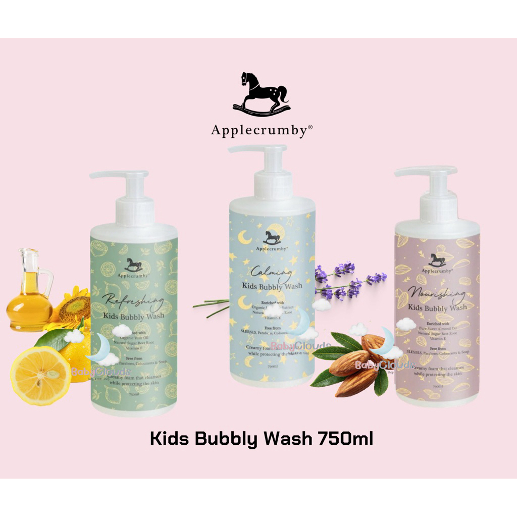 Kids Bubbly Wash 750ml สบู่ตีฟองนุ่มละเอียดสำหรับเด็กโต