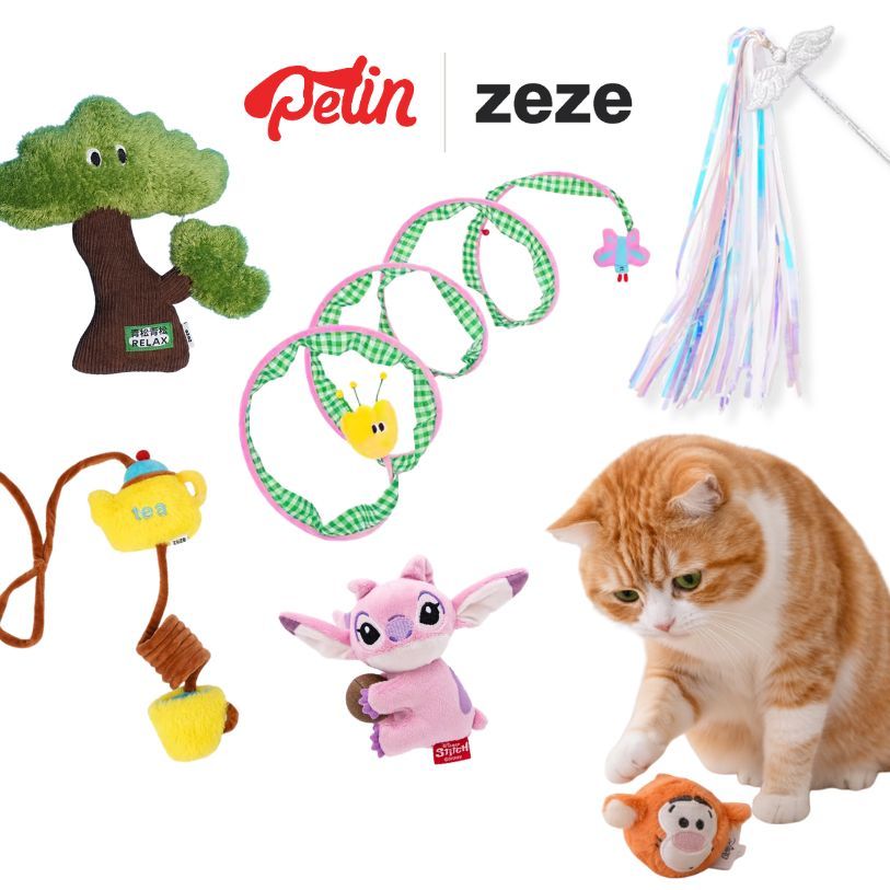 รวมเซ็ต ของเล่นแมว zeze Petsvill GIgwi ไม้ล่อแมว ไม้มาทาทาบิ ที่ลับเล็บแมว แปรงหวีขน ตุ๊กตาแคทนิป ไม้ตกแมว