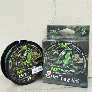 สาย PE ถัก4 ลายพราง ยี่ห้อ NP Power ความยาว 150 เมตร ผลิตจากญี่ปุ่น