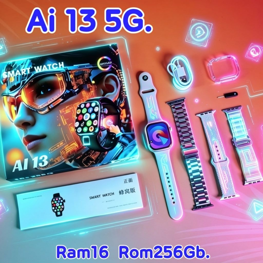 ใหม่ล่าสุดAi13. 5G 256GB.สแกนนิ้วได้นาฬิกาใส่ซิมโหลดแอฟเพิ่มได้