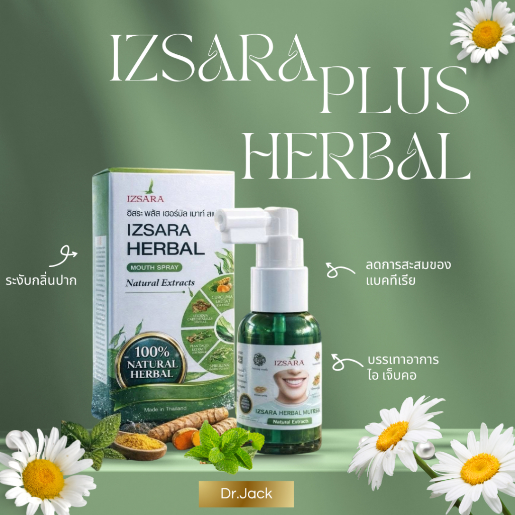 สเปรย์ระงับกลิ่นปาก สูตรสารสกัดธรรมชาติ บรรเทาอาการไอ เจ็บคอจาก PM 2.5