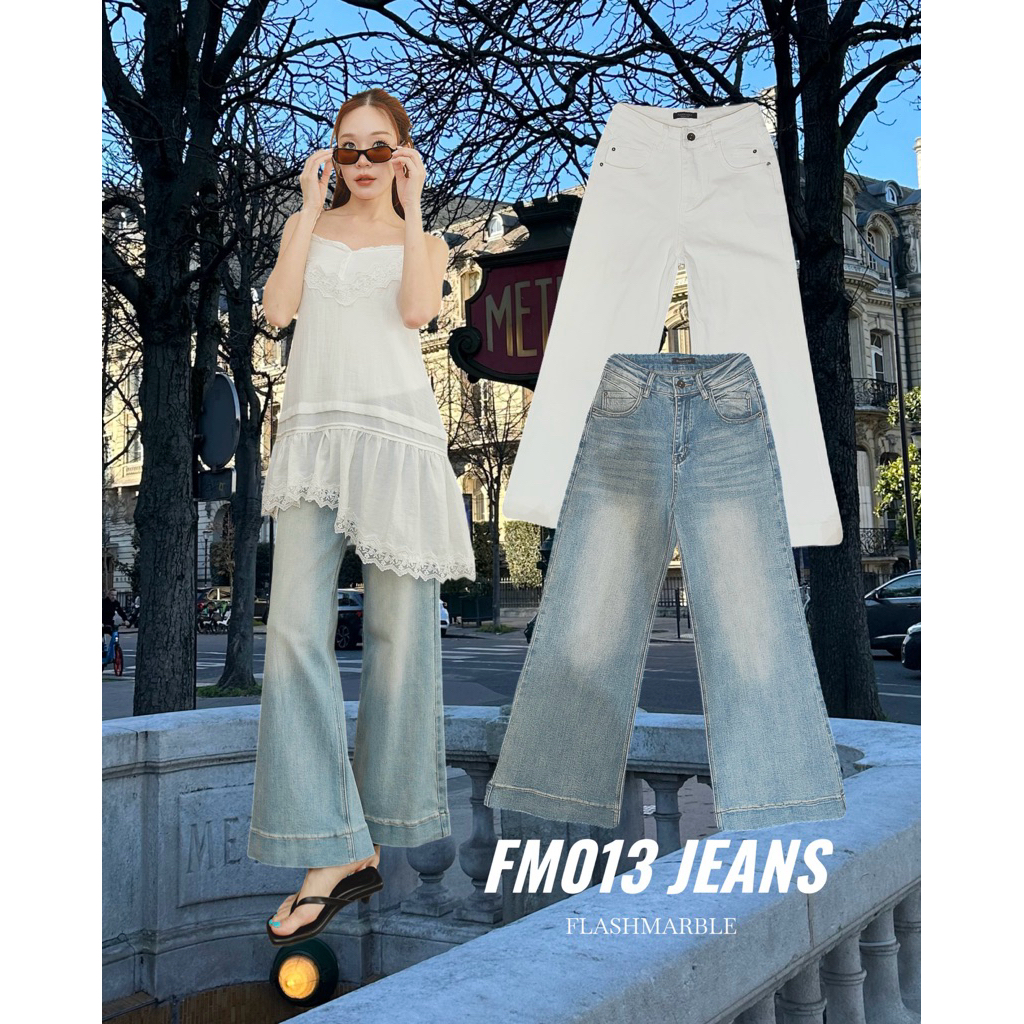 FLASHMARBLE - FM013 STRAIGHT FLARE JEANS