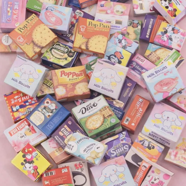 J013 กล่องขนมจิ๋วของเล่นจำลองเซตละ 10 ชิ้น