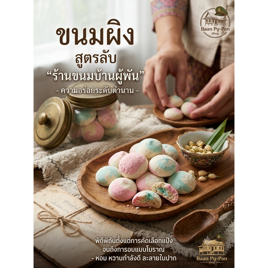 ❤️ขนมผิง” เมนูขนมไทยโบราณ กรุบกรอบ ละลายในปาก