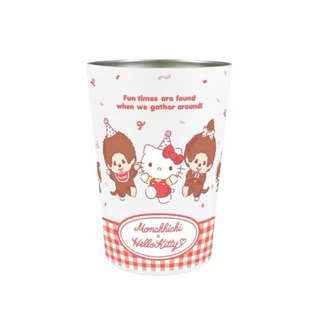 🧸พร้อมส่งค่า🧸Monchhichi x Hello Kitty 2-way Tumbler ของแท้จากญี่ปุ่น🇯🇵