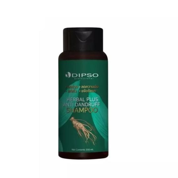 Dipso Herbal Plus Anti Dandruff Shampoo ดิ๊พโซ่ เฮอร์เบิ้ล พลัส แอนตี้ แดนดรัฟ แชมพู(ขนาด 300 มล.)**
