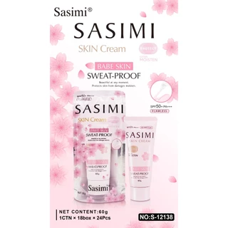 Sasimi Skin Cream Sunscreen SPF50 PA+++ กันแดดเนื้อนุ่ม บางเบา พร้อมดูแลผิวหน้า