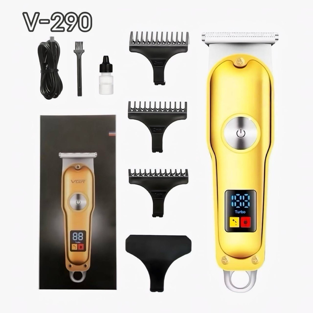 ปัตตาเลียน ตัดผม V-290 ปัตตาเลี่ยนแกะลาย กันขอบ (พร้อมส่ง)
