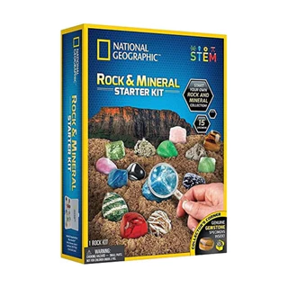 NATIONAL GEOGRAPHIC ROCK AND MINERAL STARTER COLLECTION ชุดสะสมหินและแร่ เรียนรู้วิทยาศาสตร์สำหรับเด็ก