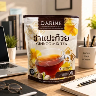 NAPA ชาแปะก๋วย Darine Ginkgo Mix Tea ชาแปะก๊วยผสมสมุนไพร กลมกล่อม ดีต่อสุขภาพ (30ซอง) ของแท้100%