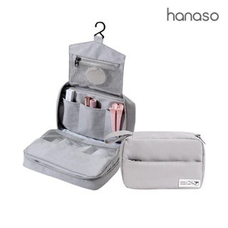 Hanaso กระเป๋าใส่อุปกรณ์อาบน้ำ gadget ใส่เครื่องสำอาง กันน้ำ แขวนได้ มีหลายช่อง พกพาสะดวก สำหรับเดินทาง