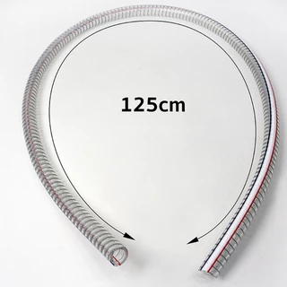 PVC Reinforced Coffee Machine Drain Hose สายน้ำทิ้งเครื่องชงกาแฟ PVC ใสไส้ลวด 16 มม. ยาว 125 ซม.