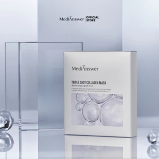 MEDIANSWER Triple Shot Collagen Mask | ไฮโดรเจลมาส์กคอลลาเจน สูตรบูสต์ผิวเร่งด่วน (Sheet)