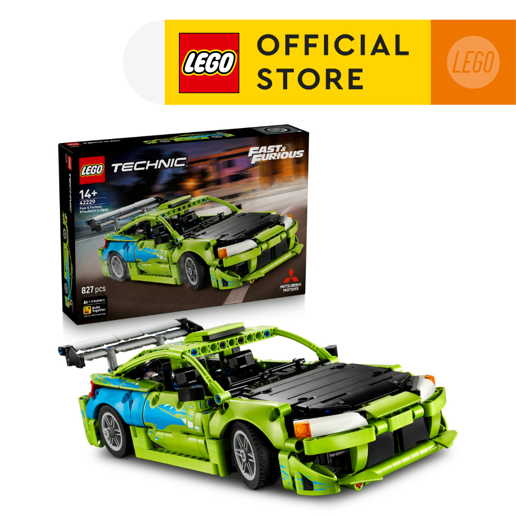 LEGO Technic 42229 Fast and Furious Mitsubishi Eclipse Car (827 Pieces), Building Blocks, Kids Toy