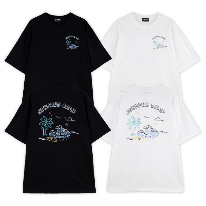 URTHE - เสื้อยืด สกรีนลาย รุ่น SURFING CAMP 2.0