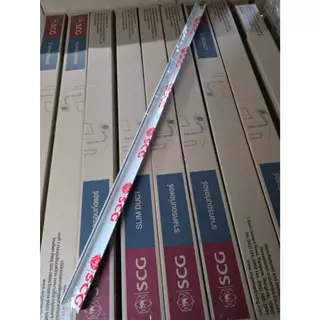 รางครอบท่อ SCG สีครีม ยกลัง/5เส้น ยาว 2 เมตร ไซส์ 75 CM แข็งแรง ทนทานต่อการใช้งาน ไม่แตกหักง่าย