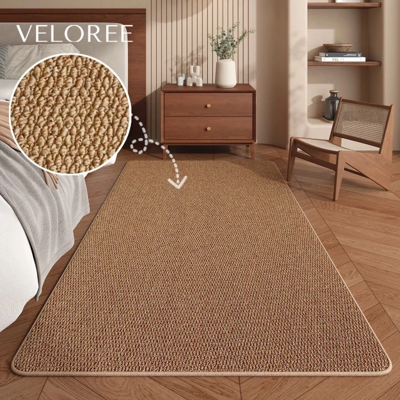 VELOREE พรมปูพื้นห้องนอน ขนาดใหญ่ แต่งห้องนอนมินิมอล พรม พรมยาว กันลื่น หนาพิเศษ พรมมินิมอล