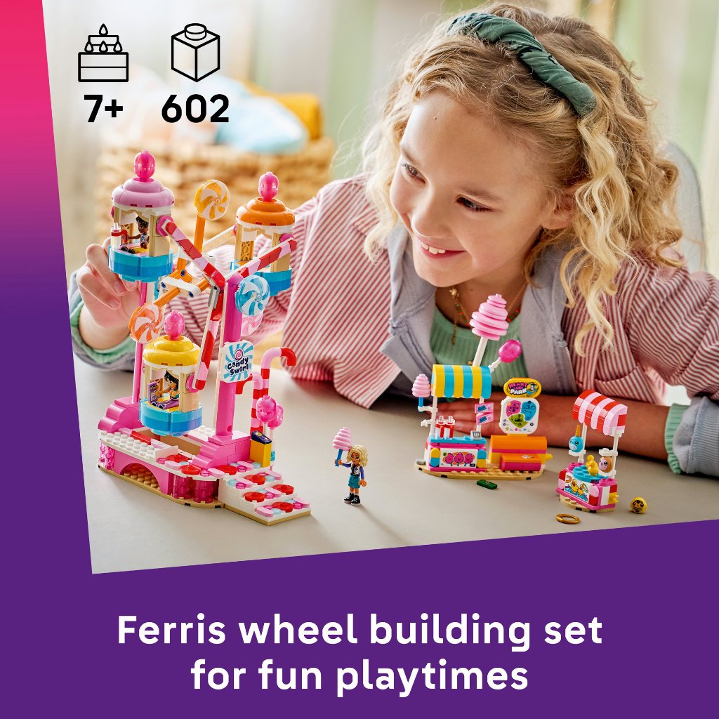LEGO Friends ‏42700 عجلة دوارة الحلوى والكب كيك (602 قطعة) — صورة 5