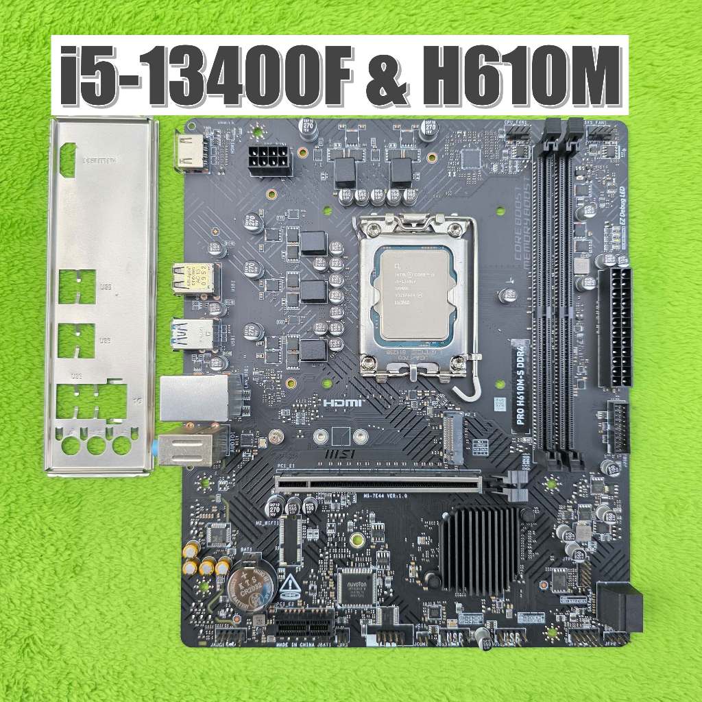 🎉cpu mb: i5-13400f | Msi H610M S D4 (เจน13)🙏 ซีพียูและเมนบอร์ดคอมมือสอง