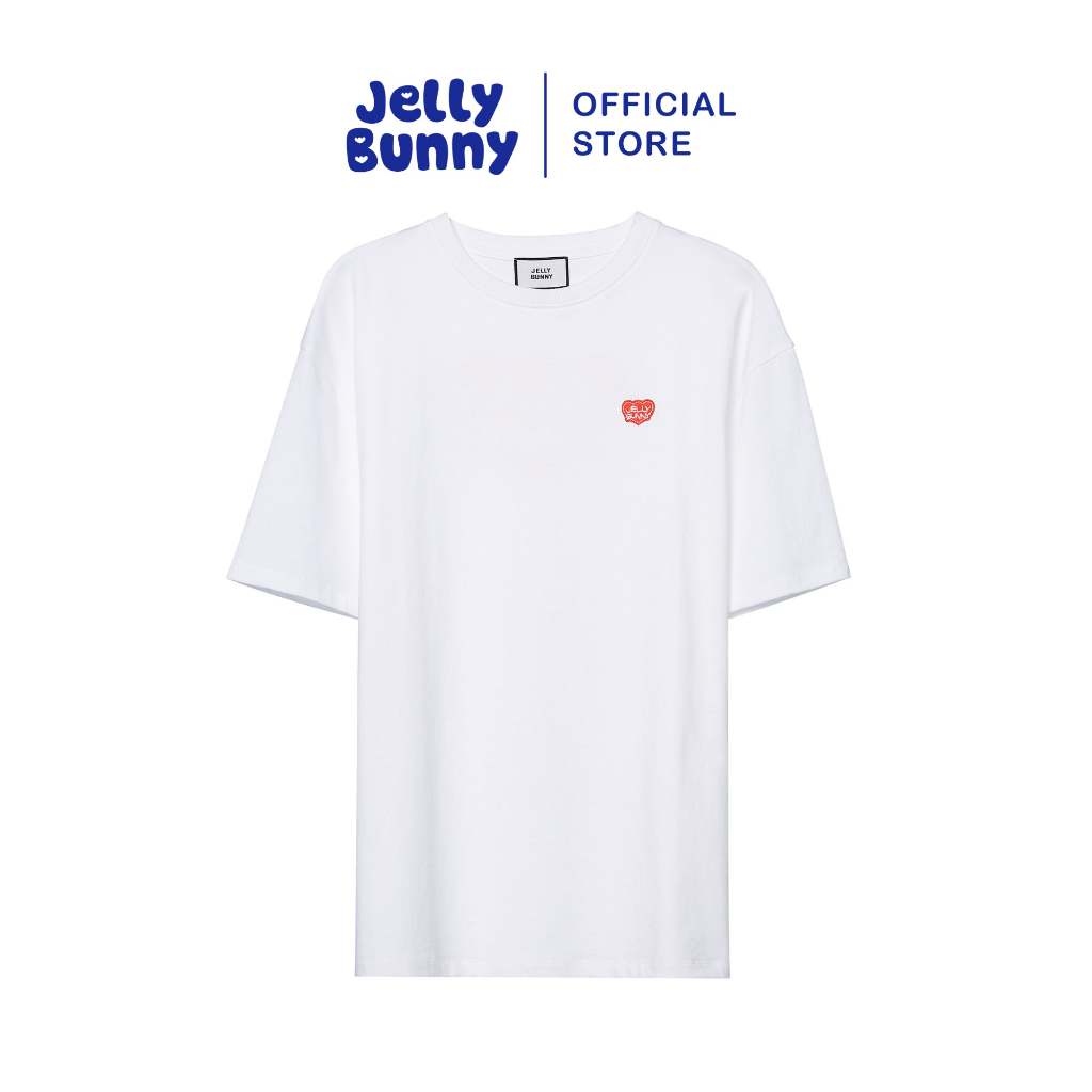 JELLY BUNNY เสื้อยืดแขนสั้นปักแพทช์โลโก้ รุ่น B26SGWC020 WHITE