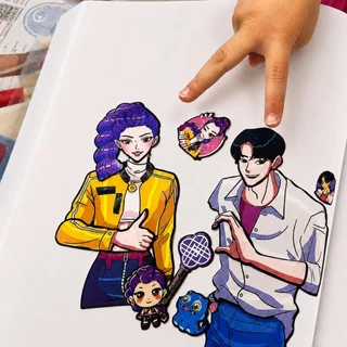 [ขายดี ซื้อซ้ำ🔥ส่งไวจากนนท์] สติ๊กเกอร์ แต่งตัว นักล่าปิศาจ KPop | DIY PVC Sticker DH