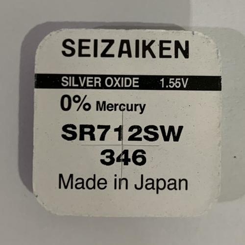 ถ่านกระดุม Seizaiken 346 / SR712SW  แบ่งจำหน่าย แบบ 1 ก้อน,5 ก้อน