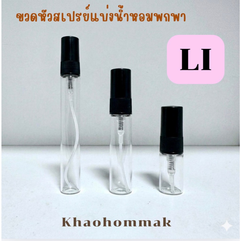 ขวดหัวสเปรย์แบ่งน้ำหอมพกพา LI