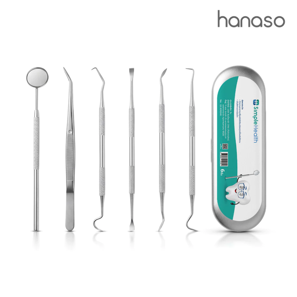 Hanaso ขูดหินปูน ชุดขูดหินปูน 3 ชิ้น 6 ชิ้น 7 ชิ้น kit oral tools อุปกรณ์ทำความสะอาดช่องปาก ขจัดคราบหินปูน ลดกลิ่นปาก