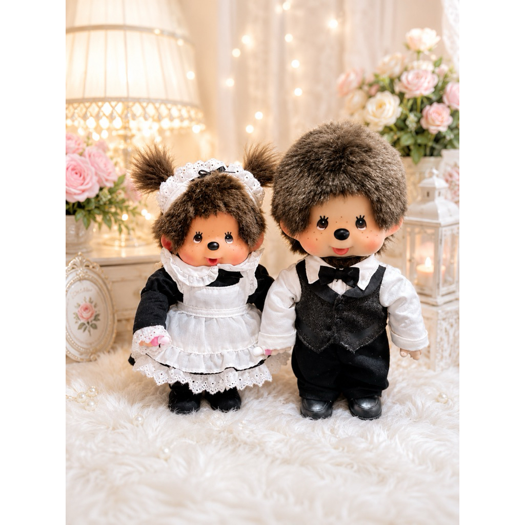 [พร้อมส่งด่วน!]🌟ใช้โค้ดลด🌟Monchhichi ตุ๊กตาม่อนชิชิ ไซส์S ของแท้💯