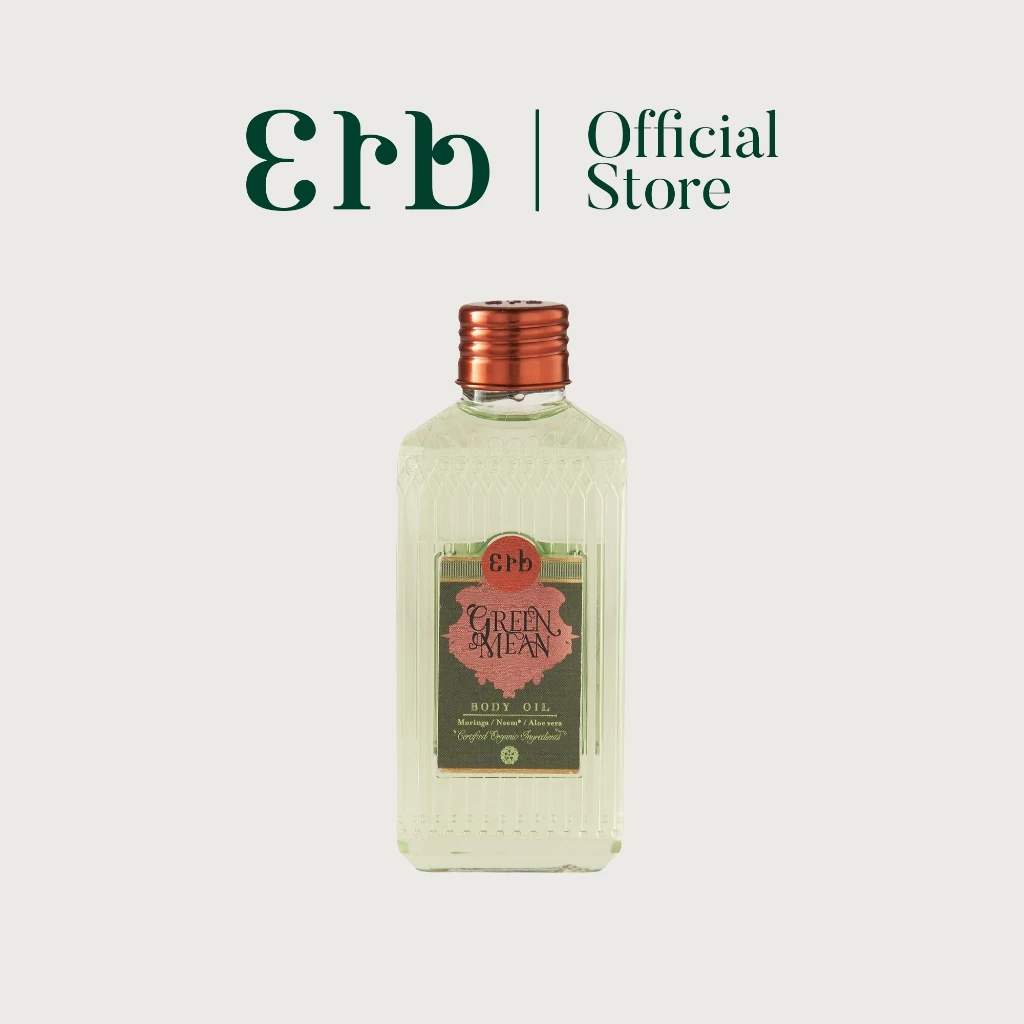 Erb Green Mean Dry Oil 100ml. บอดี้ออยขนาดพกพา bodyoil บอดี้ออย กลิ่นหอมสดชื่น ให้ความรู้สึกเย็น thumbnail 3
