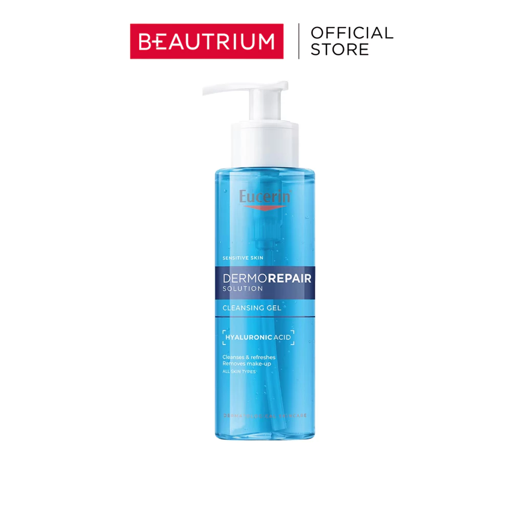 EUCERIN Dermorepair Solution Cleansing Gel ผลิตภัณฑ์ทำความสะอาดผิวหน้า 200ml