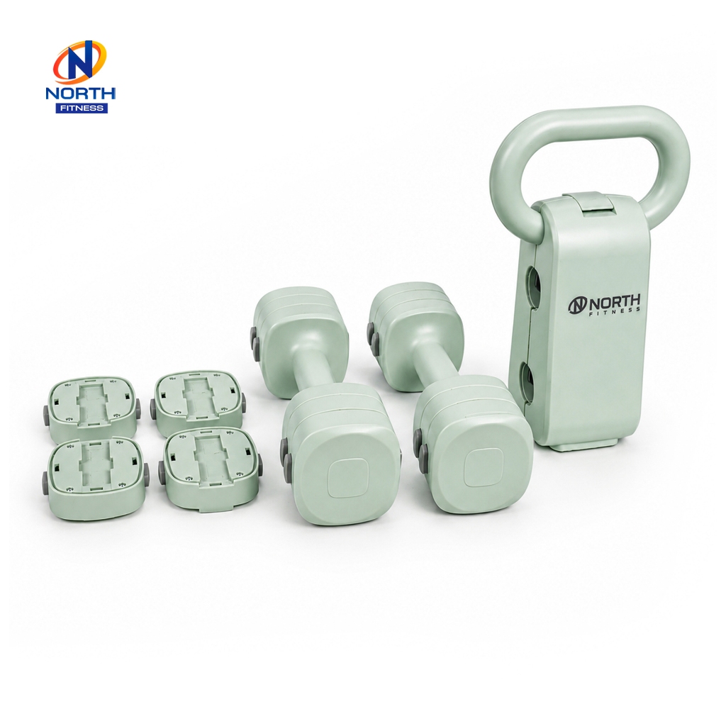 NORTH FITNESS เคตเทิลเบล ปรับน้ำหนักได้ 2in1 เป็นชุดดัมเบล 5KG ที่ยกน้ำหนัก Kettlebell อุปกรณ์ฟิตเนส【ส่งทันที】