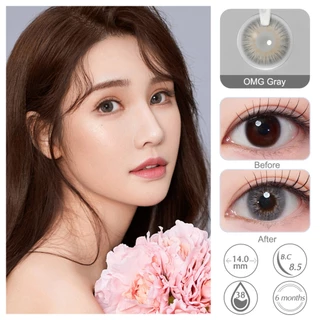 Magister Realcon คอนแทคเลนส์ 6 เดือน Mini Olivia Brown / Gray ขนาดมินิ ลายฮิต สายตาสั้น